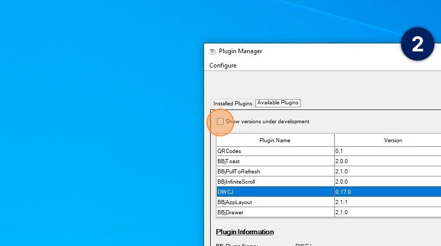 Plugin manager configuration