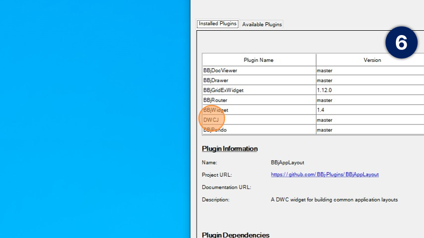 Plugin manager configuration