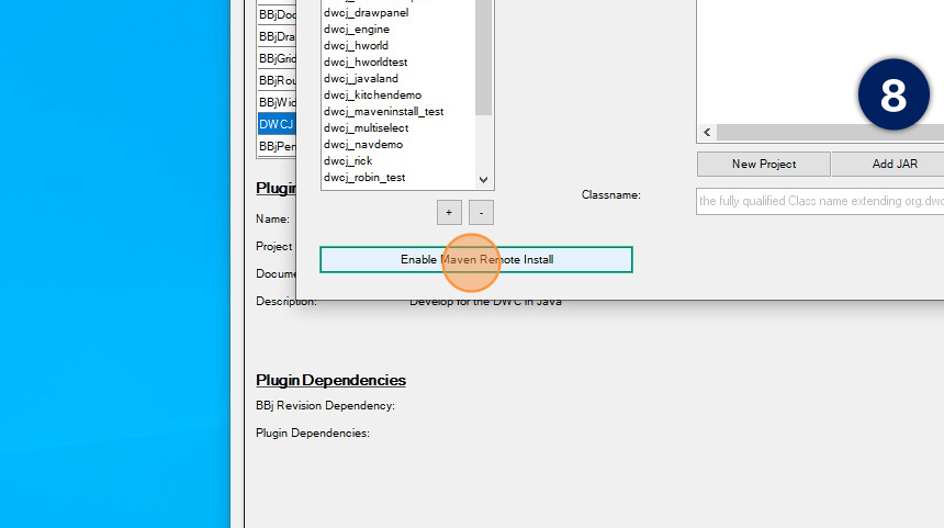 Plugin manager configuration