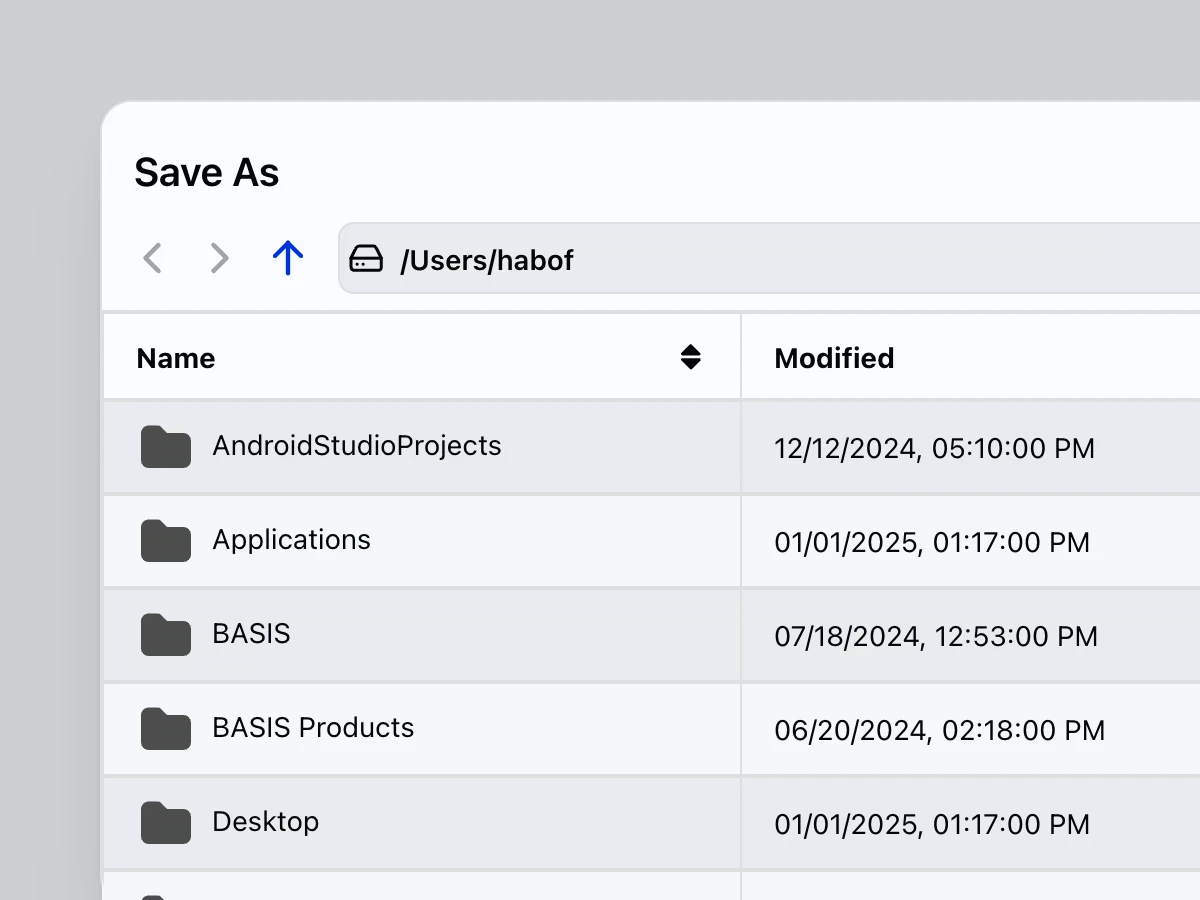 FileSaveDialog
