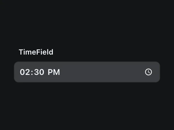 TimeField
