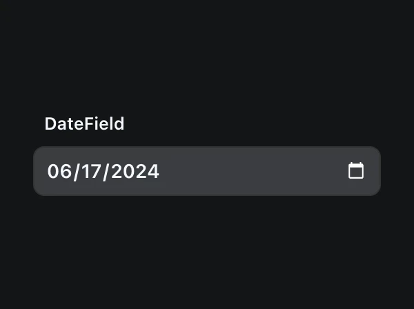 DateField
