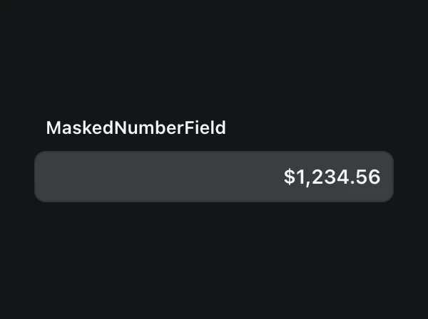 <span style='color: var(--ifm-color-primary)'>Masked</span>NumberField