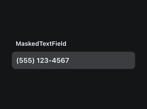 <span style='color: var(--ifm-color-primary)'>Masked</span>TextField