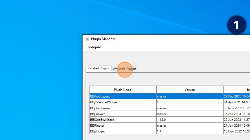 Plugin manager configuratie