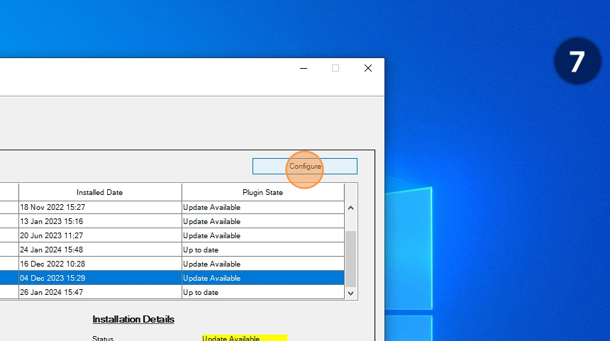 Plugin manager configuratie