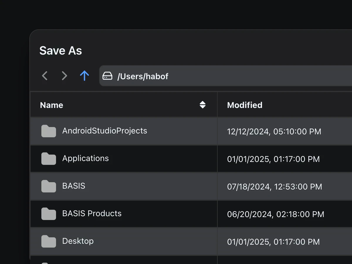 FileSaveDialog